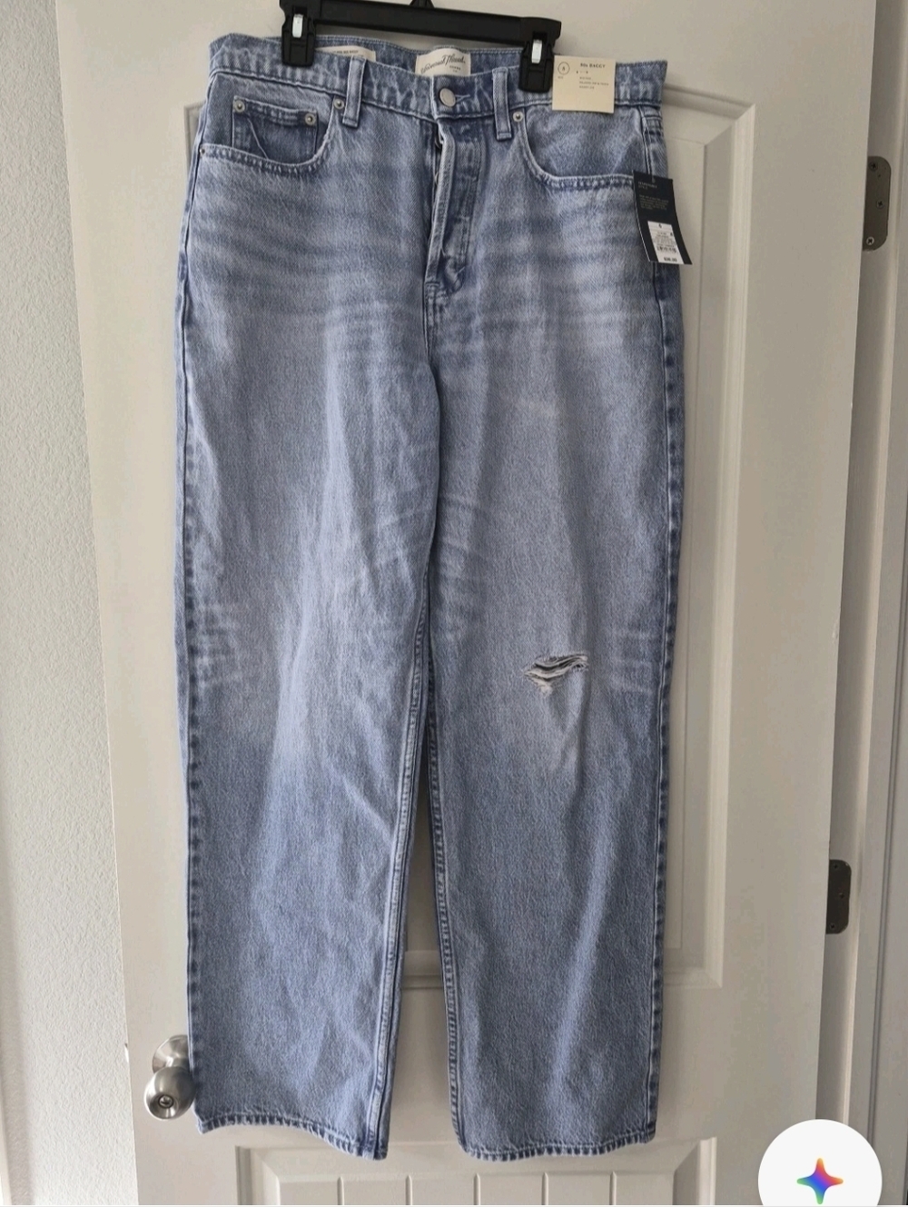 Universal Thread 90sBaggy Mid Rise Jeans Light Blue Denim Sz 8R